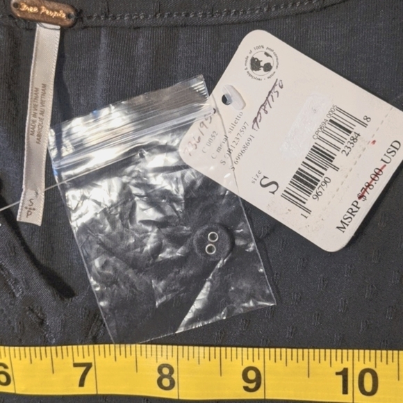 Free People Brunch Date Top in Metal Stiletto - Picture 13 of 15